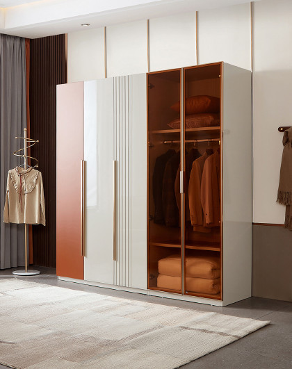 清仓特卖不支持延期发北欧木纹储物衣柜推拉门127103