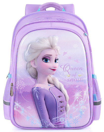 迪士尼冰雪奇缘2艾莎公主3d立体时尚儿童书包学生甜美双肩背包