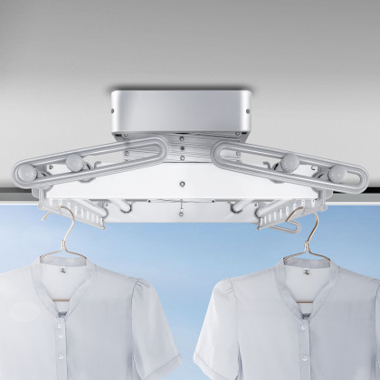 悍高家用智能电动晾衣架多功能自动升降阳台晒衣架室外伸缩晾衣杆