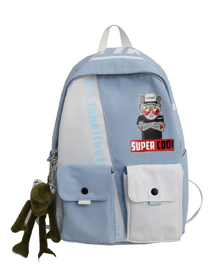 【动感地带】2020新款时尚背包女百搭动物纹潮牌包双肩包大号