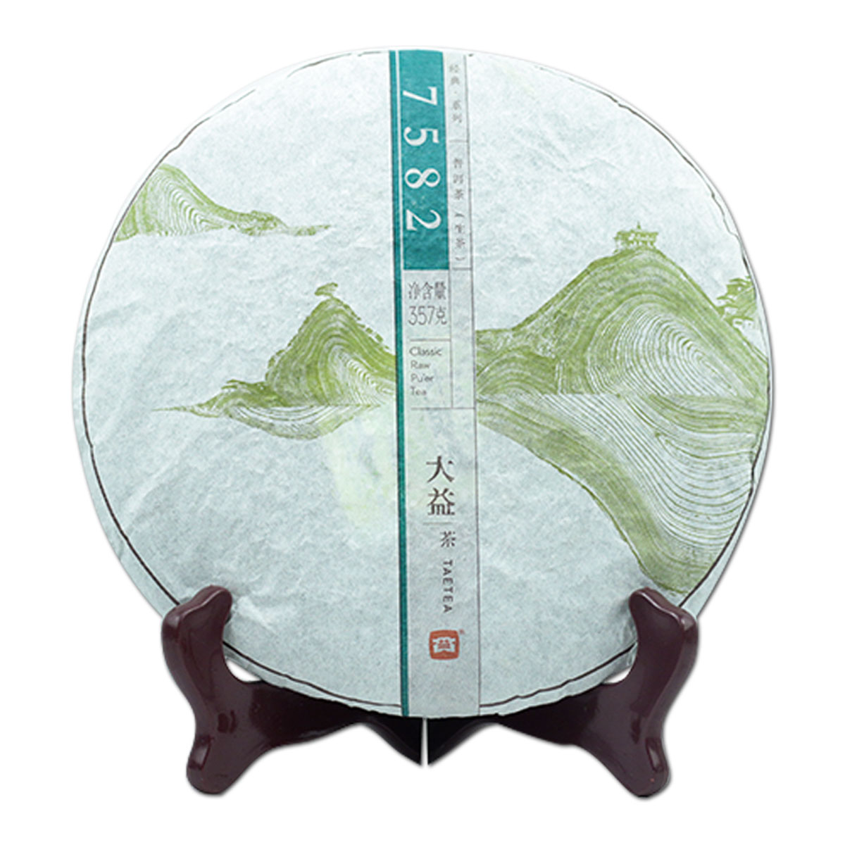 90 大益 普洱茶 生茶 2008年7582 青饼 357g/饼 自营 唯品会