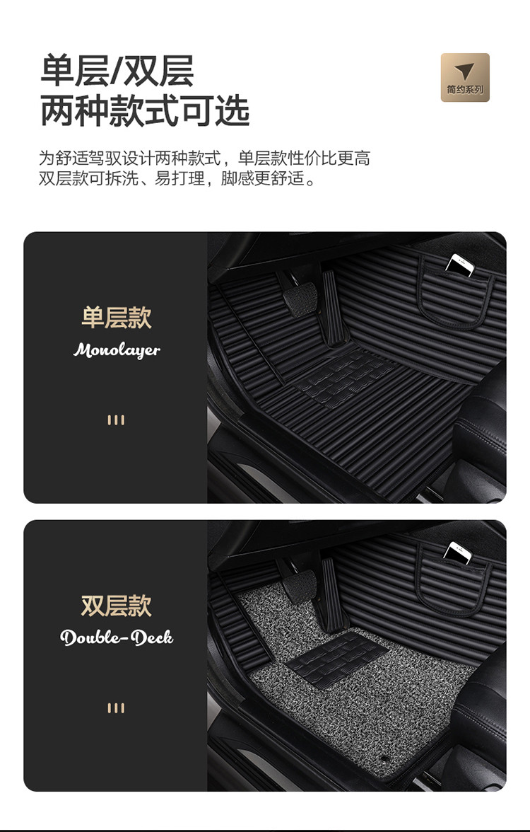 适用于日产尼桑天籁轩逸楼兰奇骏逍客劲客蓝鸟全包围汽车脚垫