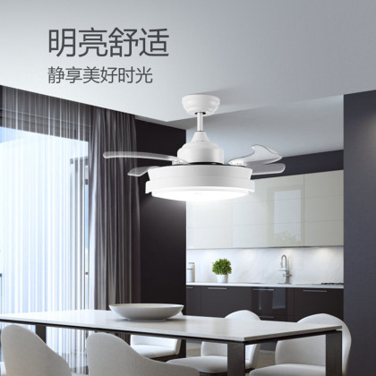 公牛卧室吊灯无叶风扇灯2023新款现代简约房间无扇叶主卧吊扇灯