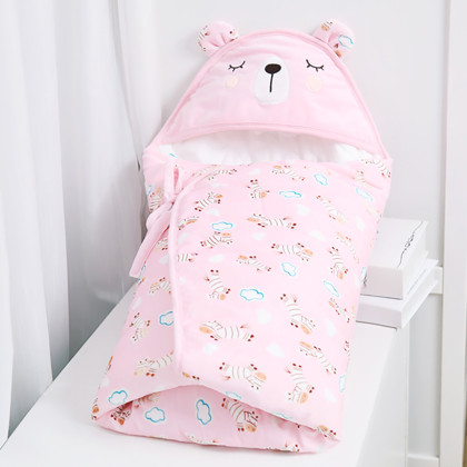 新生婴儿抱被春秋初生包裹被子包巾襁褓包被纯棉夹棉加厚四季通用