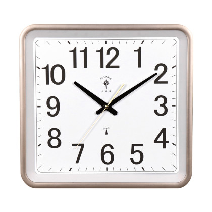 北极星2020新品简约静音电波钟客厅时尚挂钟现代创意自动对时钟表