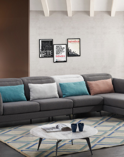 皇朝 布艺沙发组合现代简约可拆洗布沙发客厅套装qjls9002