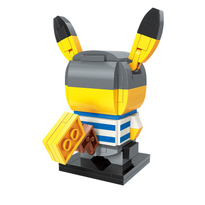 兼容乐高积木玩具宝可梦皮比卡丘cos拼装手办小汽车儿童节礼物