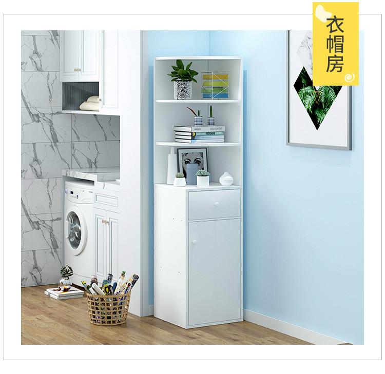 书架落地储物柜简约现代书柜多功能书橱学生多层置物架家用书架