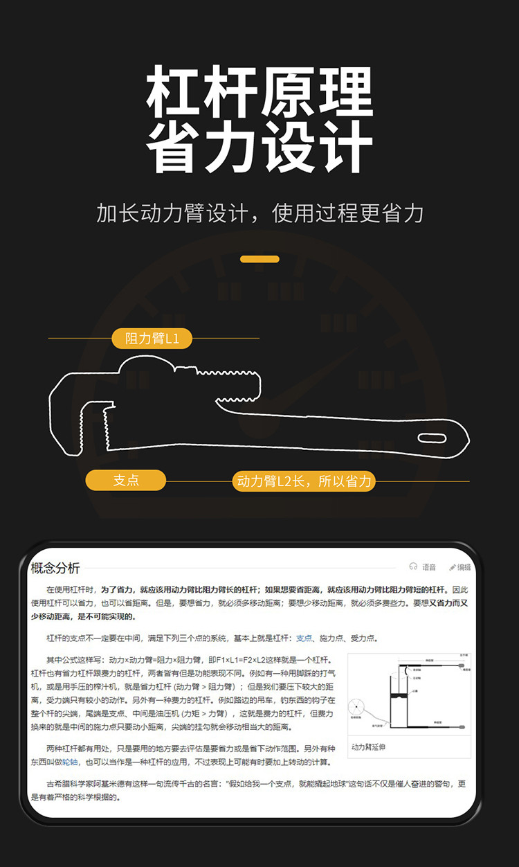 管钳水管钳扳手两用快速两用多功能多用家用喉钳水暖热水器管子钳