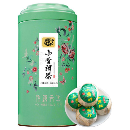 小青柑普洱茶熟茶新会橘皮熟普生晒柑普橘子茶叶礼罐装500g