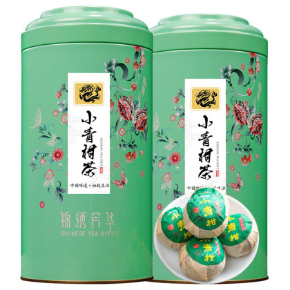 小青柑普洱茶熟茶新会橘皮熟普生晒柑普橘子茶叶礼罐装500g