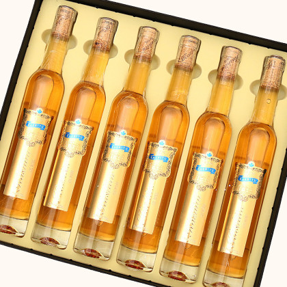 首页 >卡诗图>年货礼盒装冰酒冰白葡萄酒甜型红酒多支可选香槟杯甜红