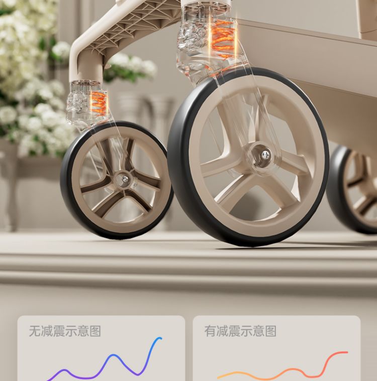 高景观遛娃神器可坐可躺便捷式折叠婴儿推车双向超轻