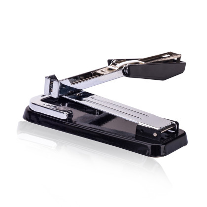 得力经典款可旋转中缝订书机加厚可装订文件学生试卷订书器