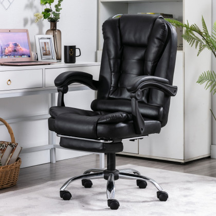 高档可按摩老板椅办公椅可选真皮椅午休可躺椅电竞椅转椅防爆椅子