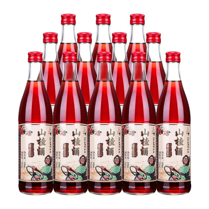 【90%果汁含量】山楂酒 老味道水果酒 低度甜酒 5度微醺红酒