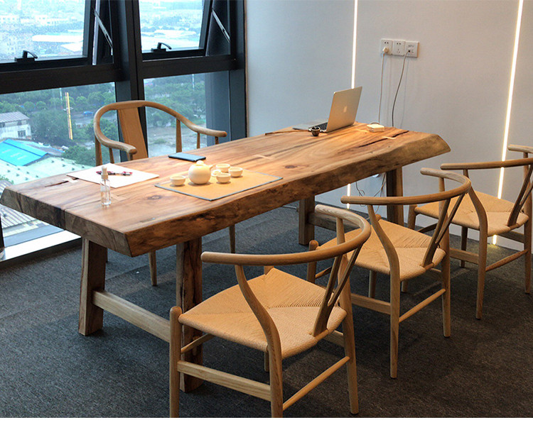 现代简约大板桌客厅整板实木大板茶桌原木大板泡茶桌茶台茶板整块