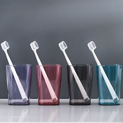 塑料杯漱口杯北欧家用卫生间简约洗漱刷牙缸透明水杯儿童牙刷杯子