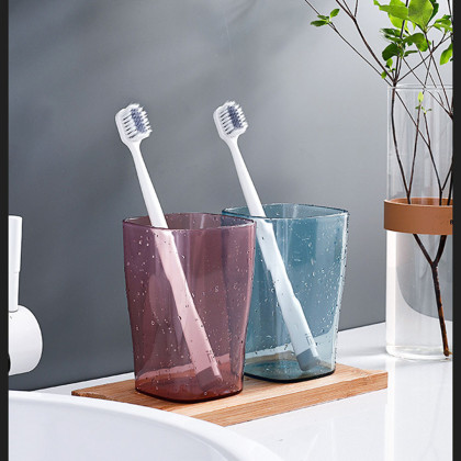 塑料杯漱口杯北欧家用卫生间简约洗漱刷牙缸透明水杯儿童牙刷杯子