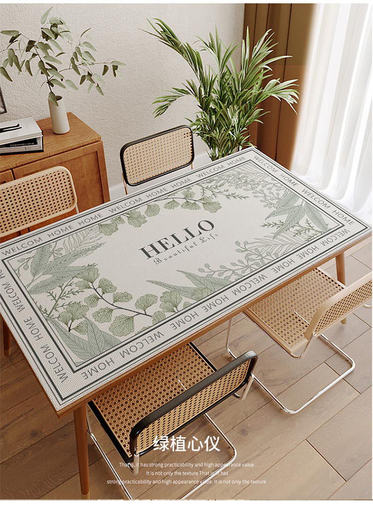 硅胶餐桌垫家用台垫防水防油防烫防滑防烫桌布可裁剪桌面垫子加厚