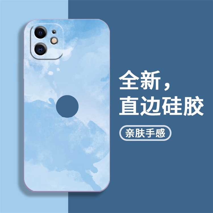 苹果12promax手机壳iphonexsmax适用于7plus/8plus硅胶荷叶青