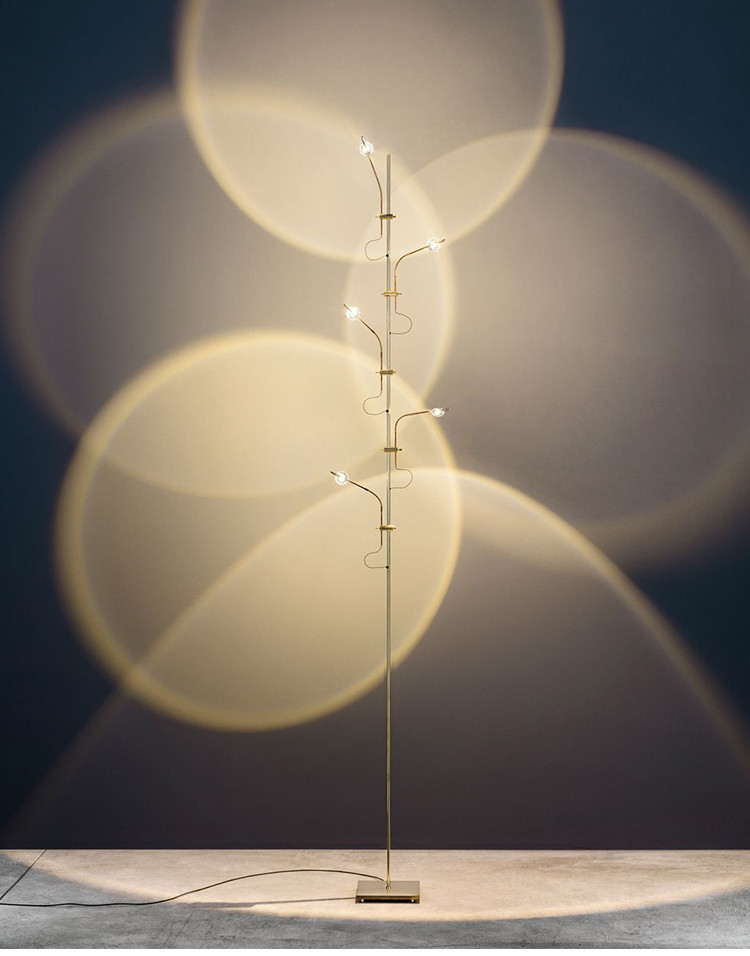 设计师卧室客厅灯氛围创意网红灯光影落地背景灯投影灯日落灯