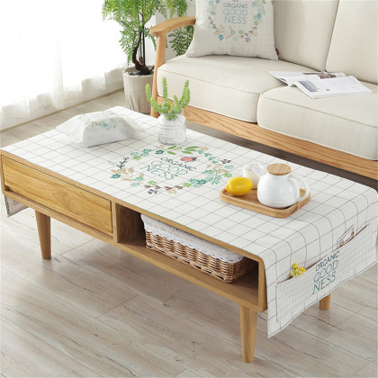 茶几桌布套罩布艺盖巾茶几垫子茶机桌垫网红长方形客厅现代简约