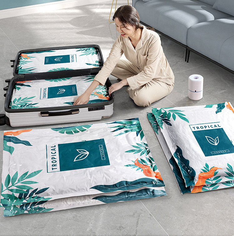 真空压缩袋收纳羽绒服被子衣服抽气电泵抽空气棉被打包装专用袋子