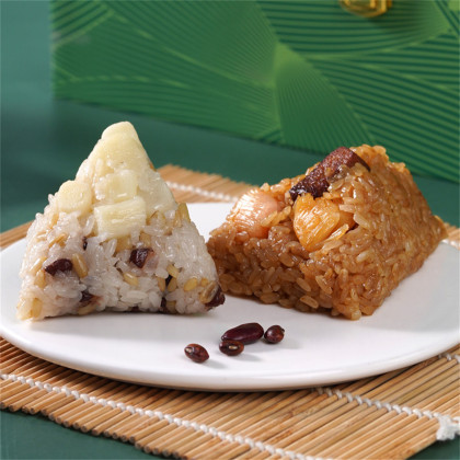 广州酒家端阳好礼粽子礼盒1400g高汤蛋黄猪肉干贝肉粽子端午送礼