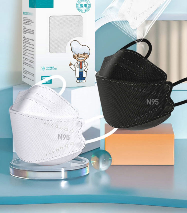 3d医用口罩一次性医用独立装女士口罩秋冬n.95外科防护成人高颜值