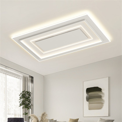 2024新款客厅灯长方形led吸顶灯现代简约大气卧室灯具套餐