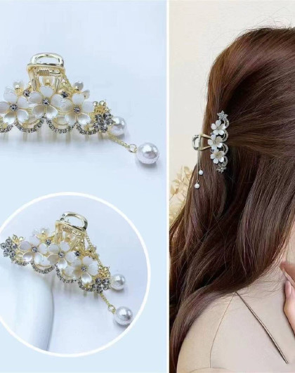 大号13cm发夹磨砂质感百搭抓夹发饰女简约实用后脑勺鲨鱼夹子头饰