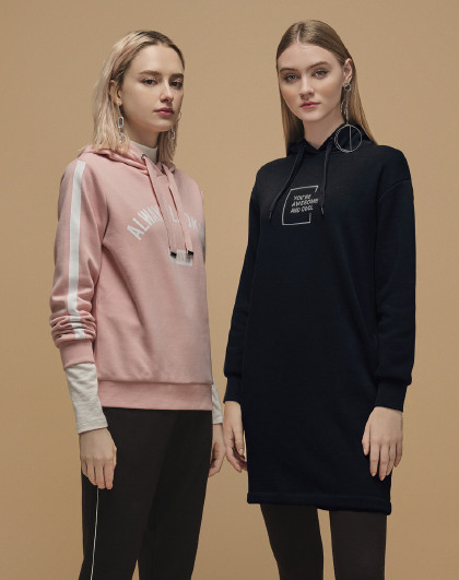 堡狮龙女装v领裙子气质女士时尚连衣裙2019新款夏