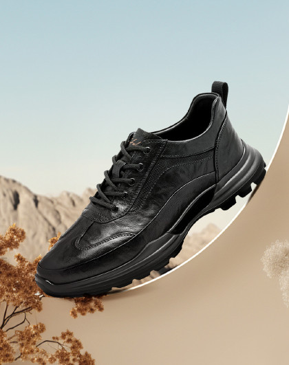 【头层牛皮】超轻休闲男皮鞋运动休闲鞋舒适通勤男士鞋