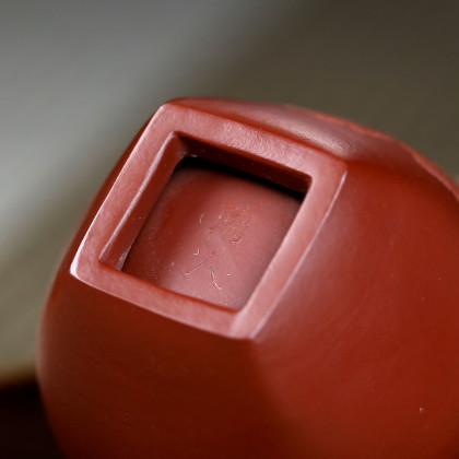 紫砂艺人乔辰80cc原矿大红袍忆江南宜兴紫砂杯品茗杯主人杯