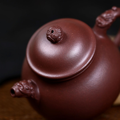 国工艺师庄红阳260cc原矿紫泥龙潘紫砂壶泡茶壶茶壶养生壶