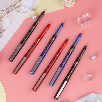 百乐pilot v7威宝走珠笔直液式中性水笔针管笔0.7mm