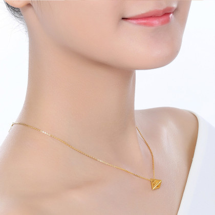 六福珠宝 金饰魅力系列足金520罗马数字套链(计价)