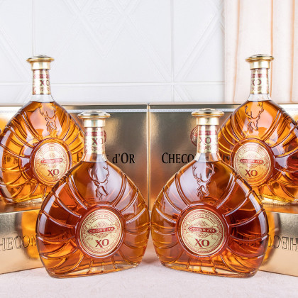 【唯品自营】正品法国进口洋酒 金爵仕xo白兰地6支装节日礼盒