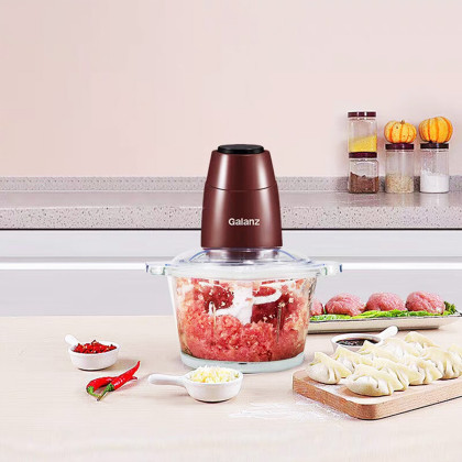 格兰仕不锈钢4叶刀头绞肉机家用多功能2l剁馅搅菜wj2002