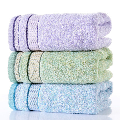 3条装纯棉厚实大毛巾柔软吸水自然气息全棉面巾a类情侣家用