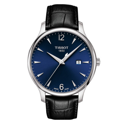 天梭俊雅系列 商务休闲简约石英皮带男士手表t063