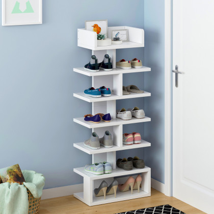 时尚多层墙角省空间鞋架客厅简易鞋架出租屋鞋架置物架防尘鞋架