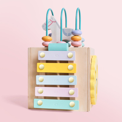 木玩世家绕珠玩具益智多功能百宝箱儿童串珠宝宝益智早教男孩女孩