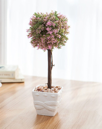 欧式圆球树盆花装饰摆件