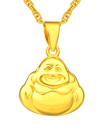 黄18k金吊坠立体弥勒佛小约114克不含链