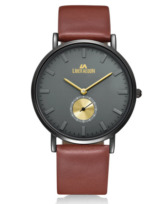 旧款励柏艾顿艾格特系列欧美风简约小表盘石英男表