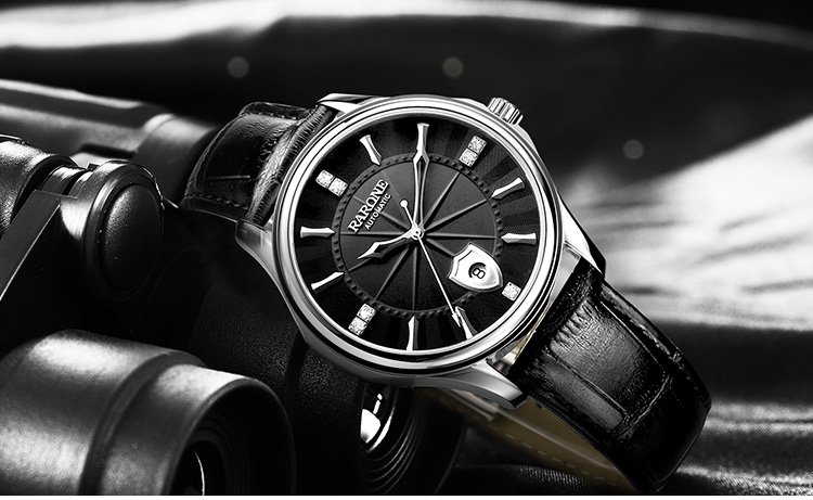 送礼礼盒骑士之盾机械皮带男表