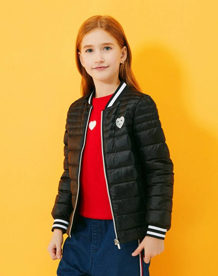 巴拉巴拉童装儿童羽绒服轻薄短款女童外套中大