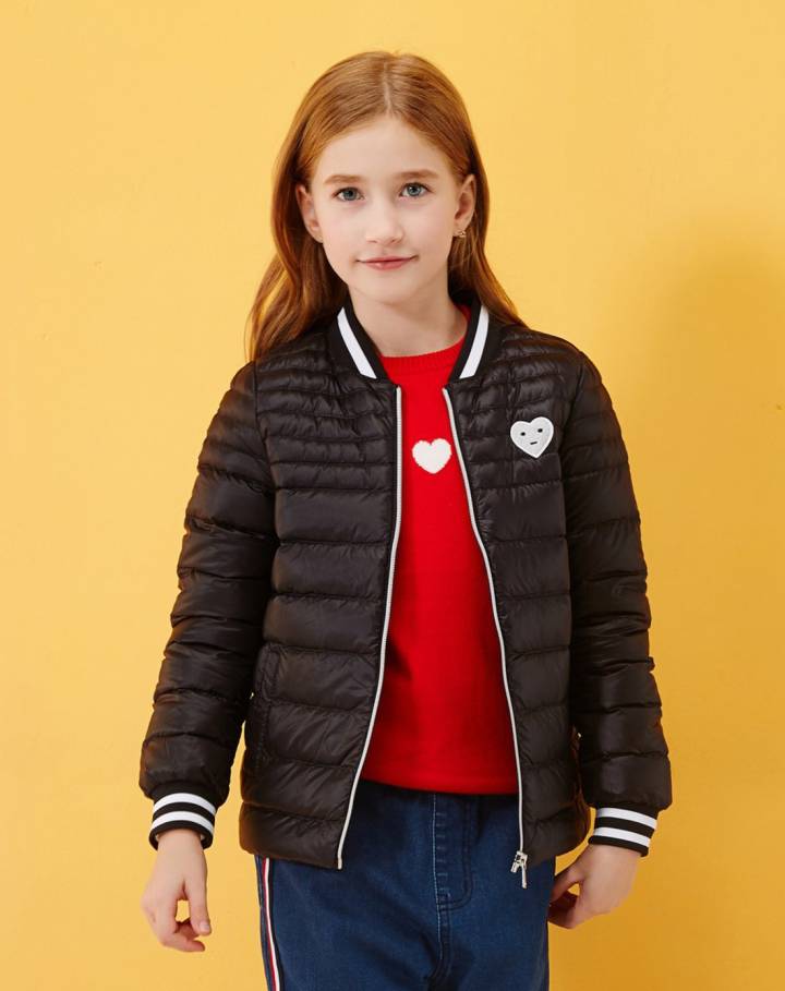 巴拉巴拉童装儿童羽绒服轻薄短款女童外套中大